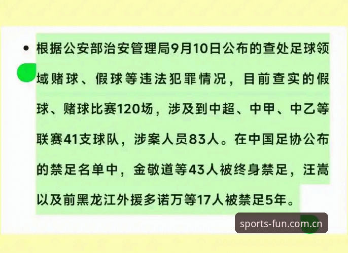 足协禁足名单VS行业净化：从完美体育平台视角看中国足球反腐新篇章